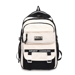 Academy Style School Bag | Lightweight College Student Backpack - Black
