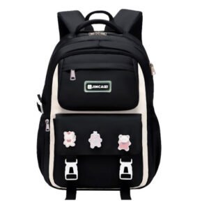 Premium Kids School Backpack – Orthopedic & Waterproof (black)
